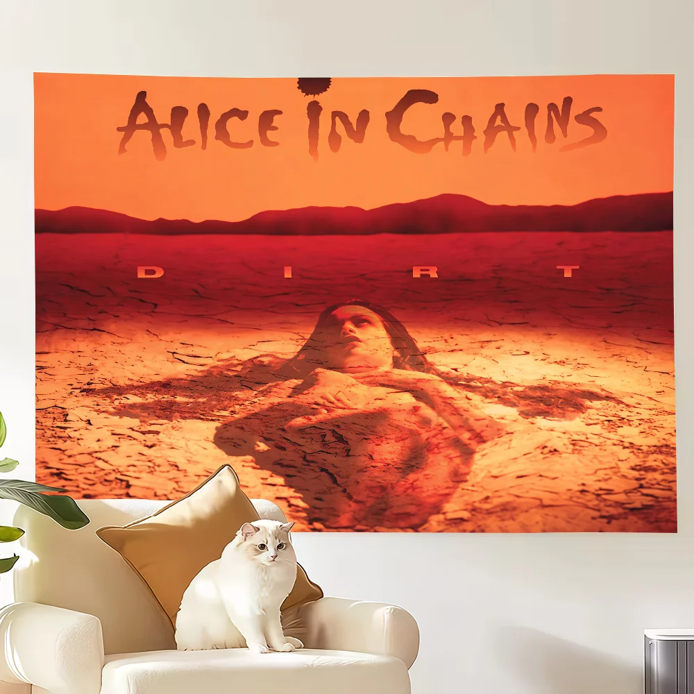 Alice In Chainss Band flag Decoration Art Picnic Party Home Hanging Camping Outdoor Party Banner