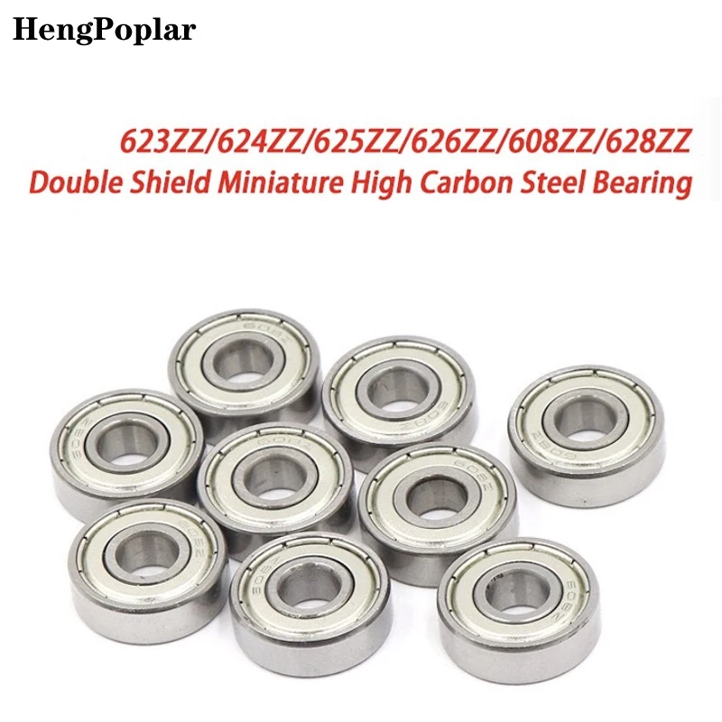 10pcs 623zz 624zz 625zz 626zz 635zz 608zz 688zz Ball Bearing Chrome Steel Ball Bearings 3D Printer Parts bearing Pulley Wheel