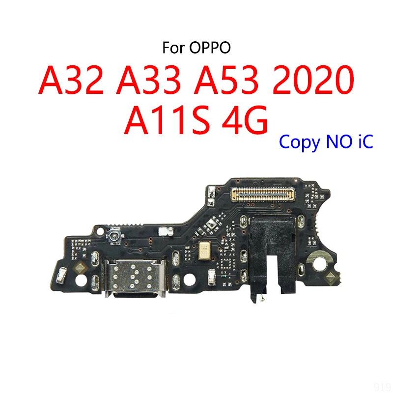 USB Charge Dock Port Socket Plug Connector Flex Cable For OPPO A32 A53 2020 4G Global Version / A11S 4G Charging Board Module