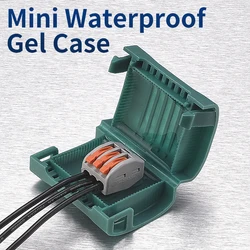 JINH CNP 310 Mini Gel Waterproof Connectors Box Outdoor Cord Safety Rainproof Cable Wire 2 3 5 Way External Electrical Junction