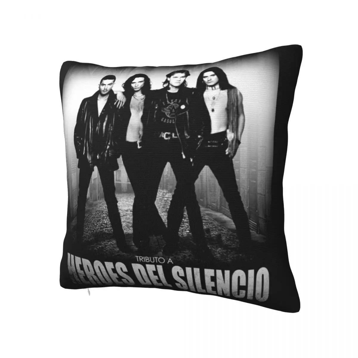 Heroes Del Silencio Pillow Cover Music Band Polyester Pillow Case Cushion Cover Retro Pillowcases For Wedding Party Home Decor