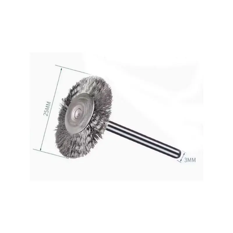 T shape Steel Rotary Brush 3*25mm 100pcs