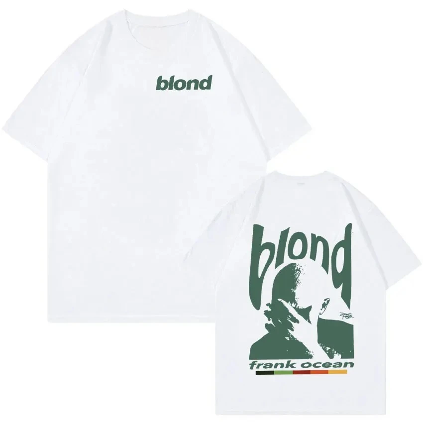 

Rapper Frank Retro Graphic T Shirt Men's Hip Hop Ocean Album Clothing T-Shirts Y2k Unisex Blond Fashion Oversized