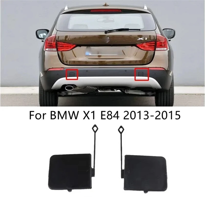 

Для BMW X1 E84 2013-2015: Заглушка буксировочного крюка заднего бампера (правая/левая) 51127303815, 51127303816