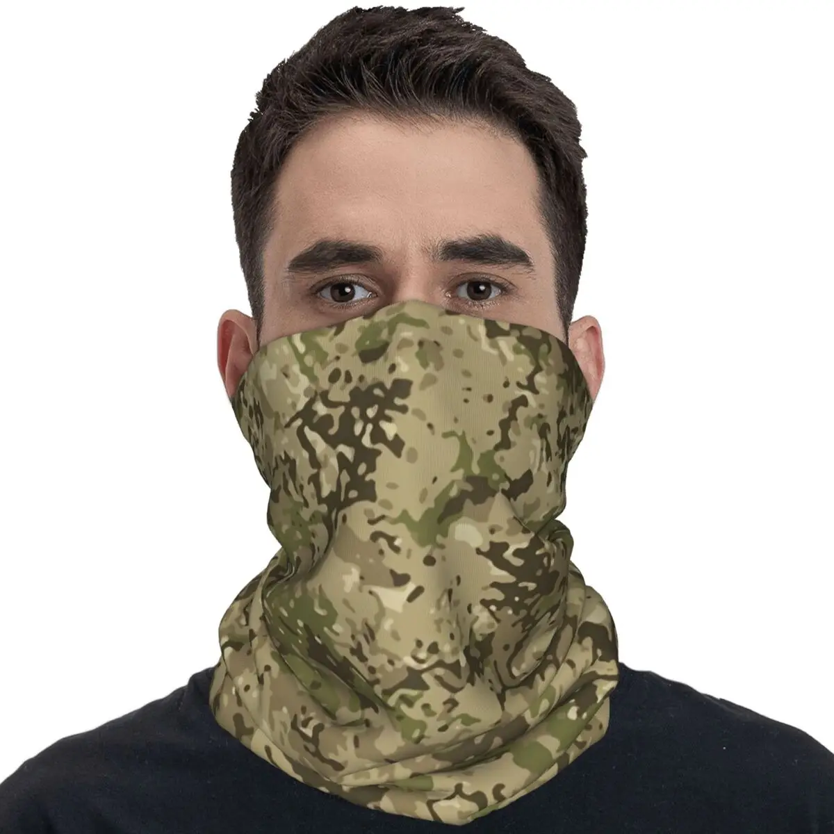 Outdoor Sports Balaclava Flecktarn Camouflage Cycling Mask Soft Warm Tactical Mask y2k Funny Hiking Camping UV Scarf Bandana