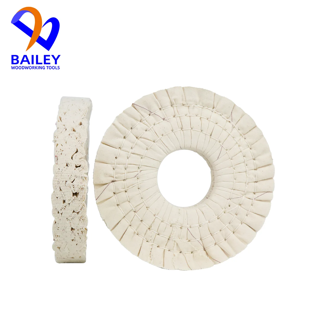 BAILEY 5PCS 150x50x20mm Buffing Wheel Polishing Wheel with Wire for KDT HOMAG Edge Banding Machine Woodworking Machinery