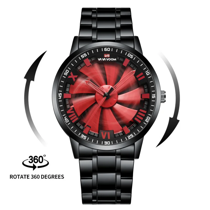 

New Cross Border Wheel Eye Watch Waterproof Quartz Watch Fashion Student Watch Rotating Large Dial Men's Watch