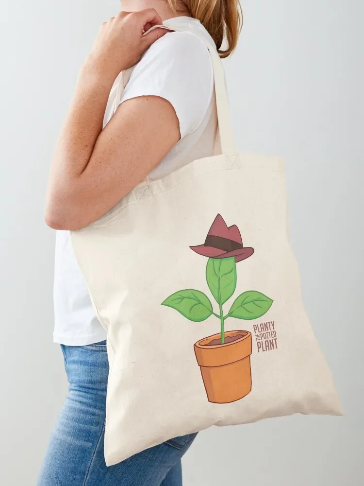 Planty the Potted Plant Tote Bag shopping bags foldable Woman shopper bag Tote Bag