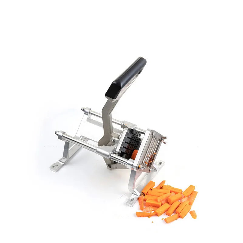 Labor saving vegetable dicer, multi-purpose french fry cutter, commercial fruit and vegetable cutting tool.