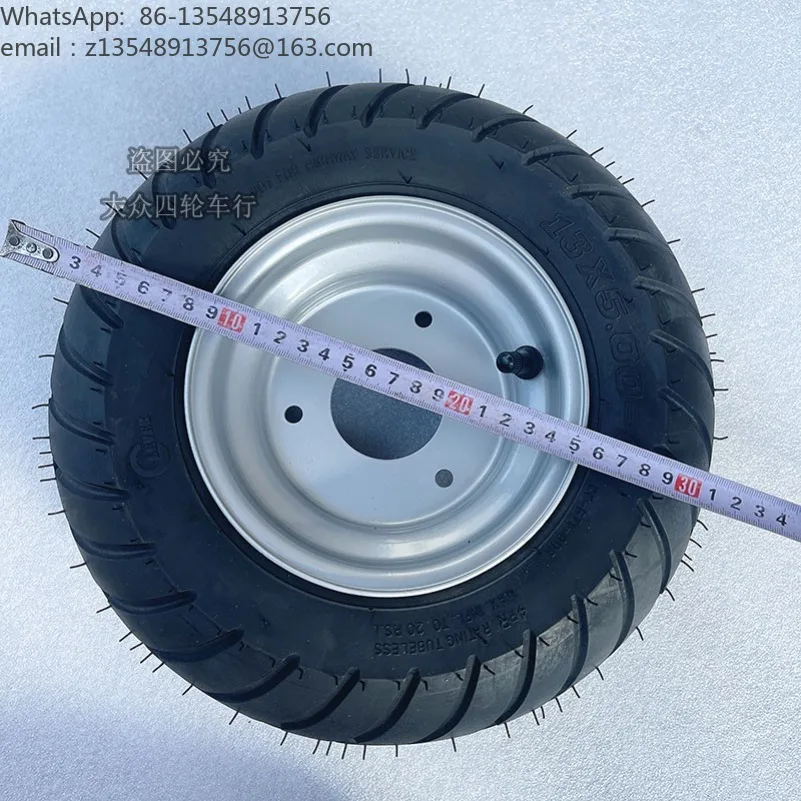 13X5.00-6 Tubeless Road Tire For ATV Go Kart DIY 4 Wheel Vehicle Lawn Mower Snow Sweeper Replacement Tyre 1 Piece Price
