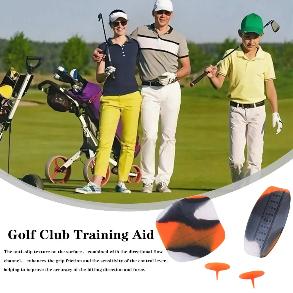 Enhanced Ball Control Golf Club Grip Trainer Correct Posture Swing Grip Pad Golf Club Hand Grip Silicone T-Shape