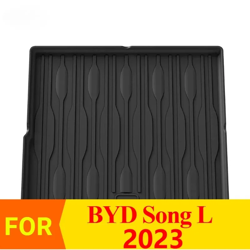 New Arrivals Premium waterproof non-slip 3D TPE Rear Trunk Mat for Byd Song L 2023，All Weather Dustproof Black Interior