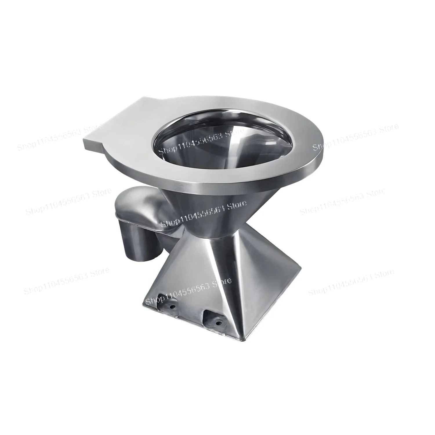RV Toilet 304 Stainless Steel – Portable All-in-One, Horizontal or Vertical Discharge, for Marine, Camper & Caravan