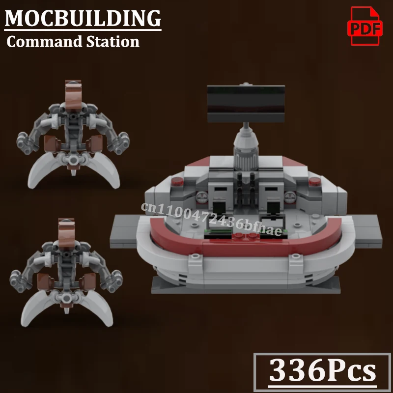 Command Station and Robots Model MOCBUILDING Sci-fi Space Movie Creative Construction Bricks Toys Gift