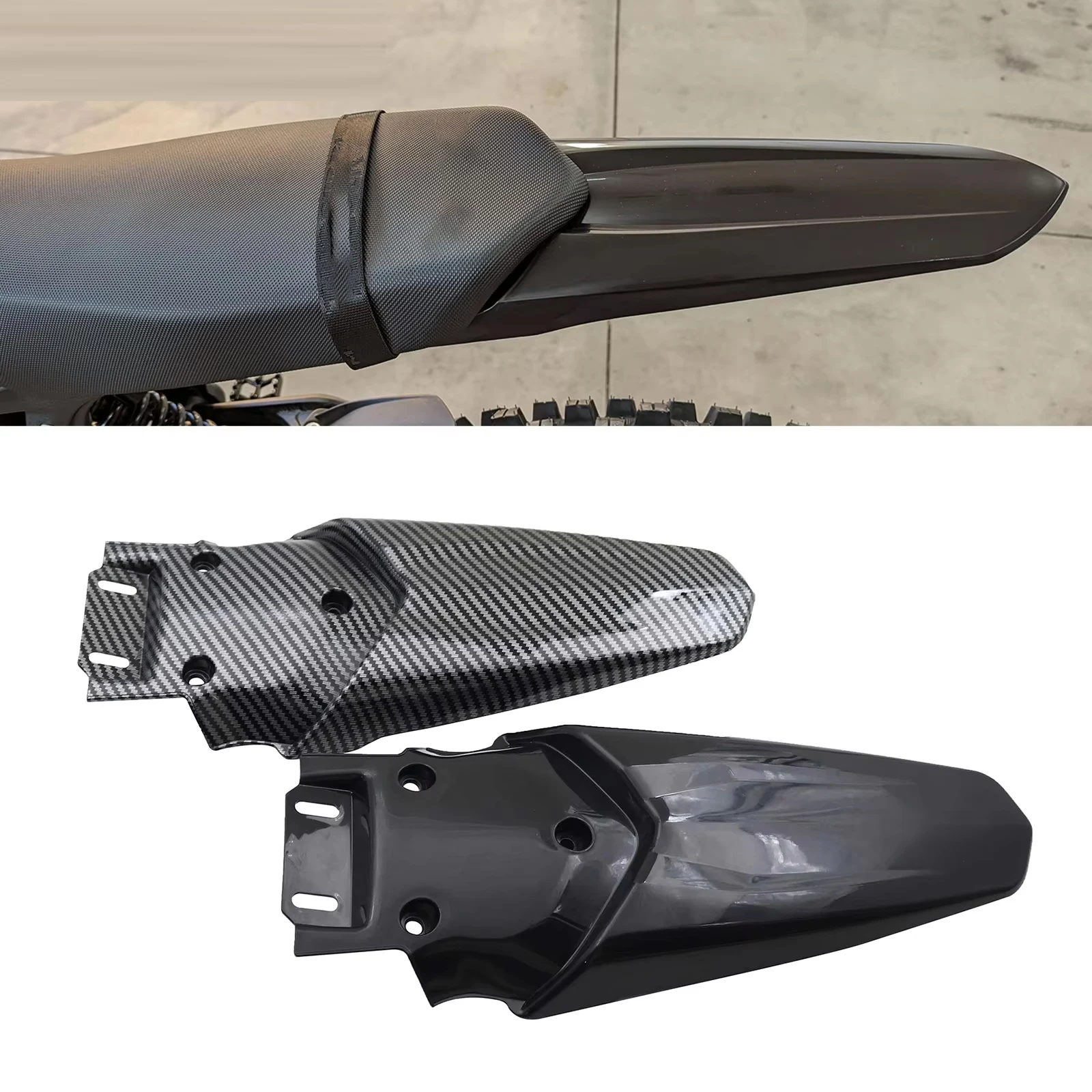 Modified Extended Longer Rear Fender For TALARIA Sting MX3 MX4 Universal Extra Long Dirt Pit Mudguard Tail Fender