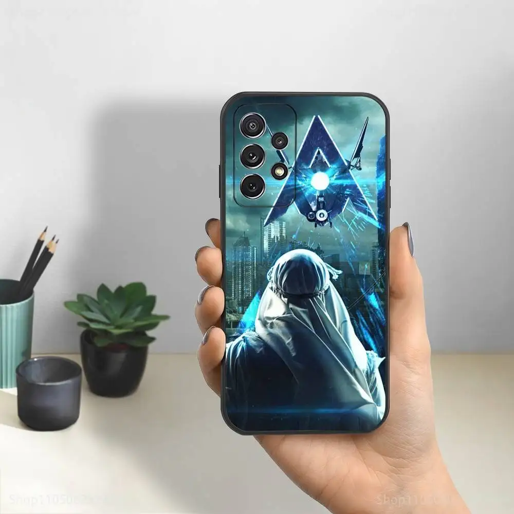 Capa de telefone A-Alan W-Walker N-Norway-DJ para Samsung S25, S24, S23, S22, S21, S20, S10, Ultra, Plus, Lite, FE, capa preta de silicone macio