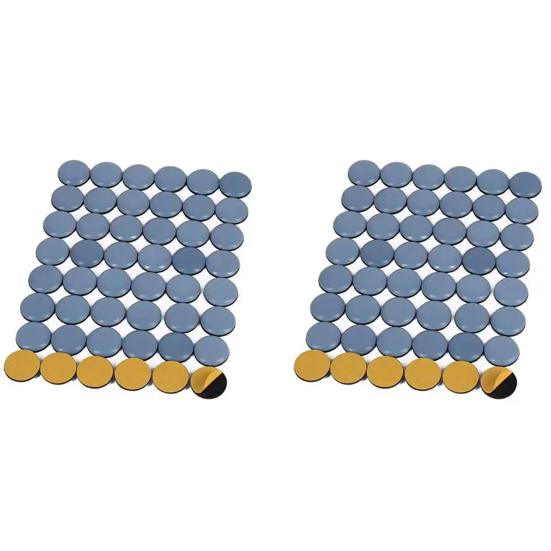 AB46-96Pcs 25Mm Furniture Glides Self Adhesive Chair Leg PTFE Sliders For Furniture Easy Movers (Round)