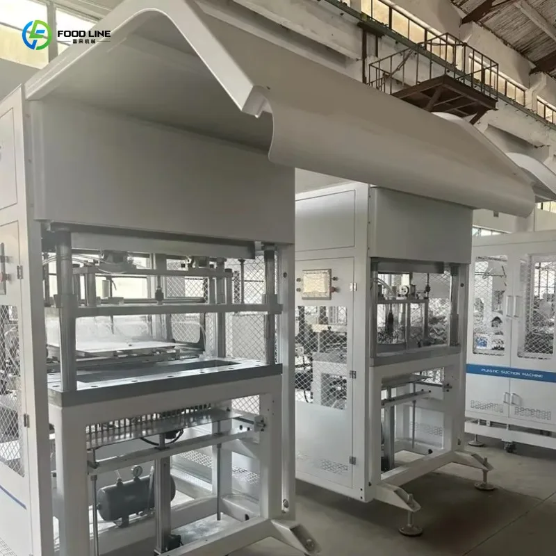Automatic One-Step Inline Thermoforming Machine Plastic PP PS PE Fruits Meats Containers Food Market Tray Making Customized
