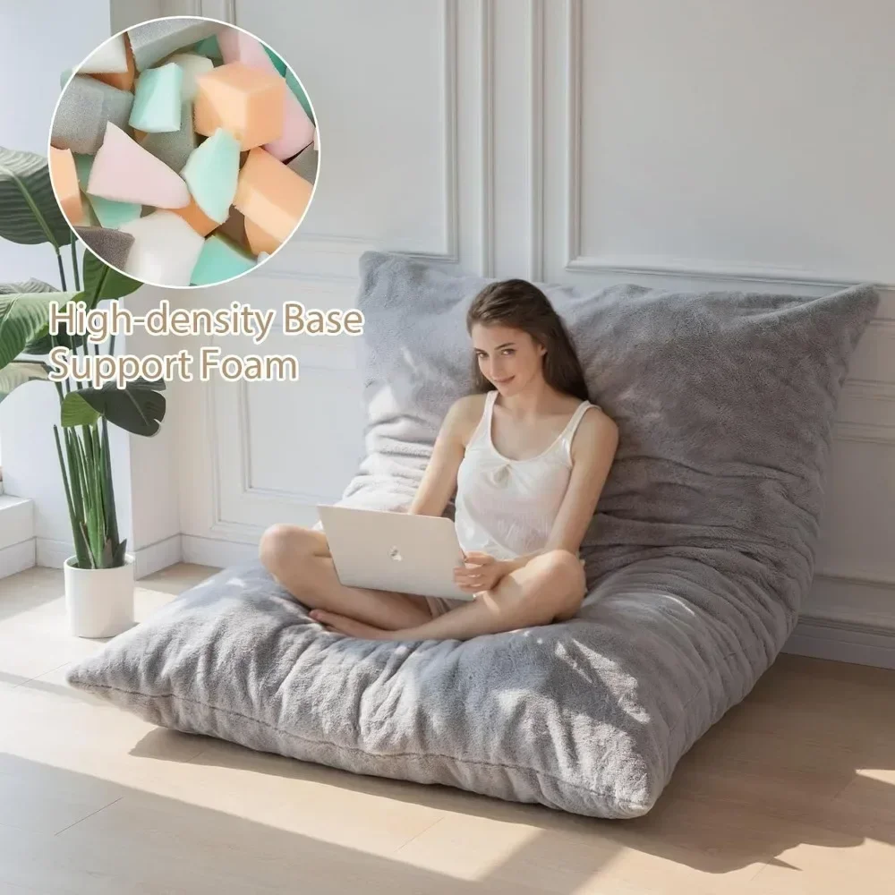 Three in One Bean Bag Chair, Convertible Chair That Can Be Folded From Bean Bag To Shutter, High-density Foam, Bean Bag Sofa