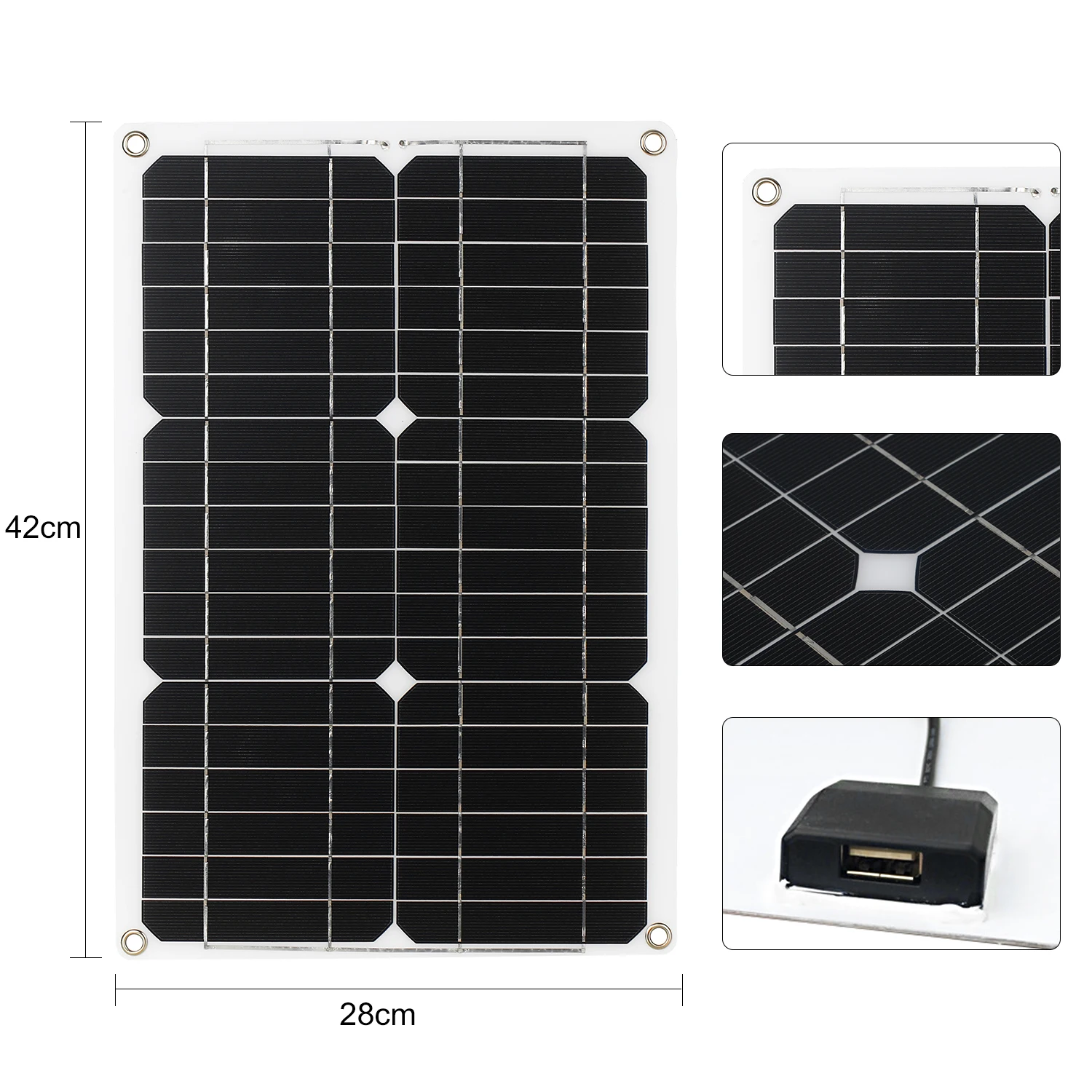 Imagem -05 - Kit de Painel Solar 180w 12v Profissional Porta Usb Dupla Módulo Micro Cristalino com Controle de Carga Solar para Áreas Externas e Trilhas