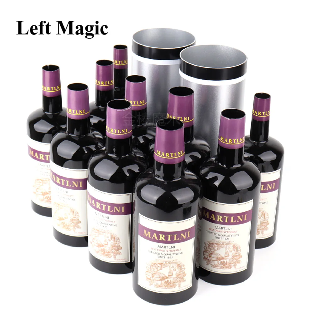 Multiplying Bottles/Moving Increasing Black Bottles(10 Bottles) Magic Tricks Stage Gimmick Mentalism Illusion Magia Classic Toy