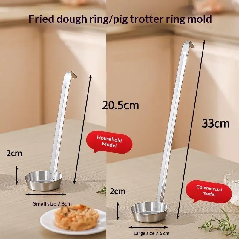 Oil Cake Mold Stainless Steel High Heat Resistant Fried Snack Maker Non-Deform Kitchen Tool for Home Deep Frying Use