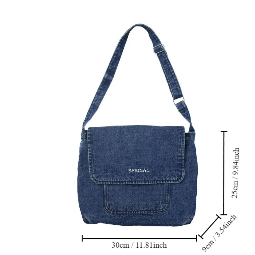 Denim Women\'s Bag 2024 New Eco Reusable Ladies Handbags Canvas Shopping Travel Shoulder Bags Unisex Jeans Crossbody Bag Shoppers