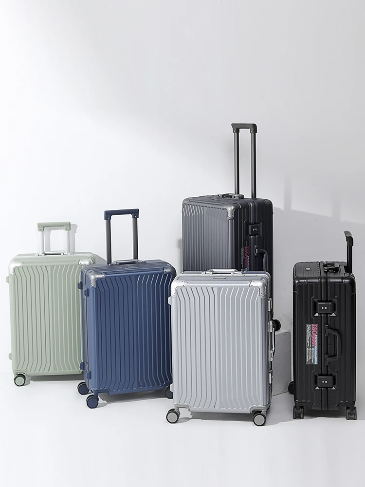 Sushimu Koffer Breed Handvat Reiskoffer Mannen 20 24 26 Handbagage Vrouwen Pc Trolley Koffer - afbeelding 2