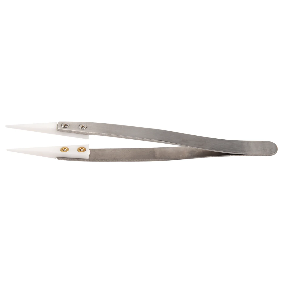 Ceramic tweezers with stainless steel handle Refractory Acid- Pointed tweezers