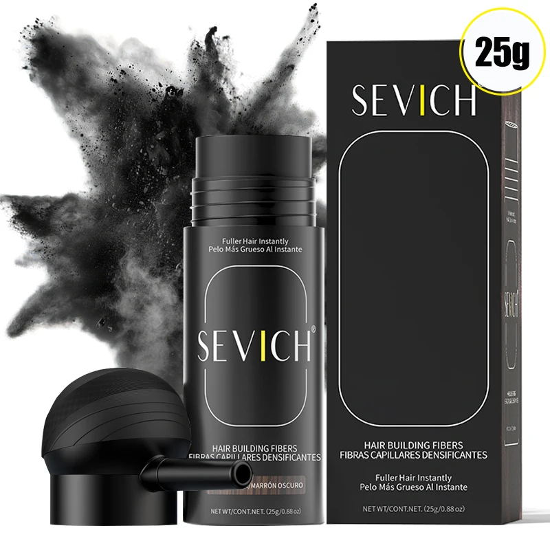

Sevich Hair Fiber Kit 15g, Unisex, Instantly Adds Volume, Conceals Thinning Areas, and Fills Hairline for a Fuller Look