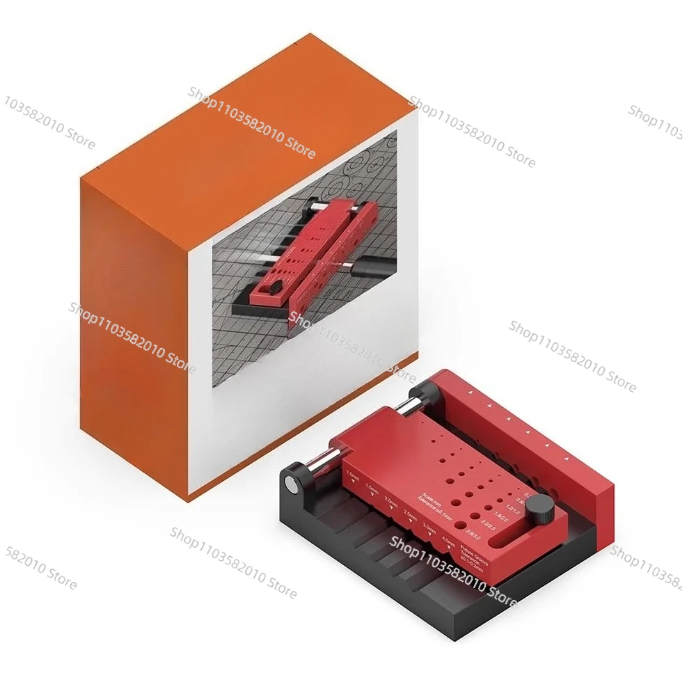 

MAZHA Round Rod Center Drilling Positioning Tool for Model Customization (1-4mm Clamping | 0.5-3.0mm Drill Guide)