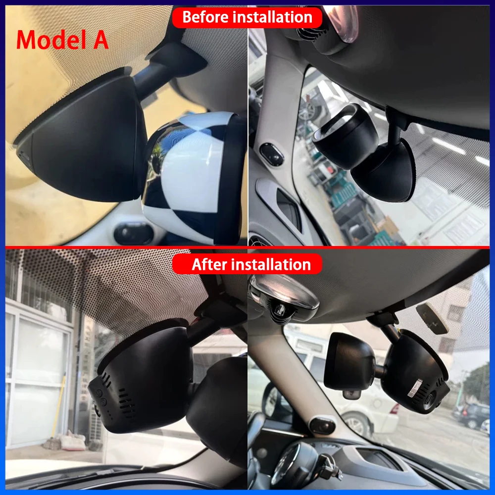 ZhuCamX 4K Plug And Play Video Recorder Night DVR Dash Cam for Mini One Hatch Cooper SE Cabrio Coupe Roadster F55 F56 F57 R58