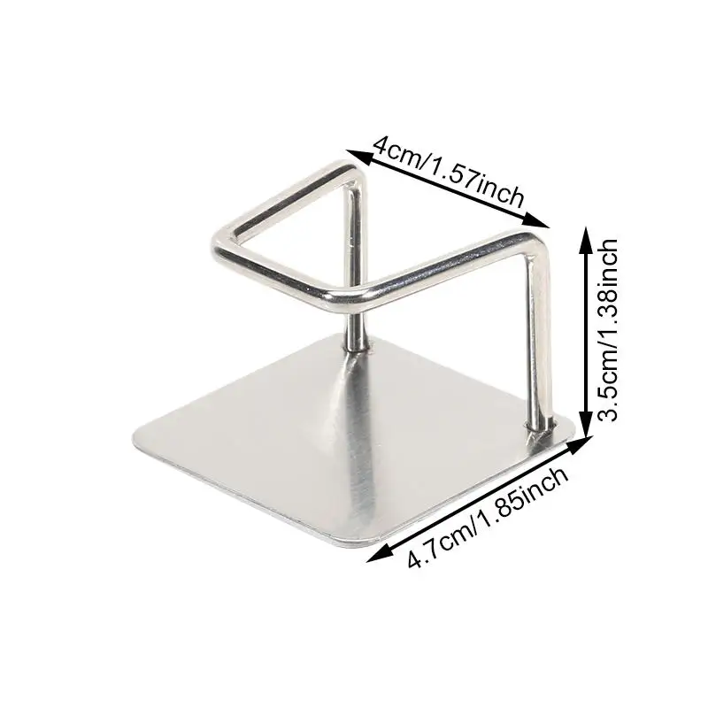4/8PCS Wall Mounted Weight Scale Storage Rack Universal Bracket Traceless Paste Space Saving Suitable For Home And Bathrooms