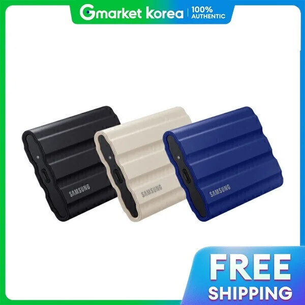 หน่วยความจำ SSD Solid State Drive Samsung External T7 Shield 1TB MU-PE1T0K/WW สีเบจ ราคา 16,114 บาท*ส่งฟรี