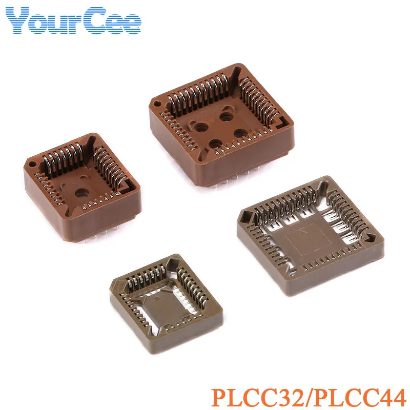 5PCS PLCC32 PLCC44 IC Socket SMD DIP  PLCC Socket Adapter 32Pin 44Pin Connector