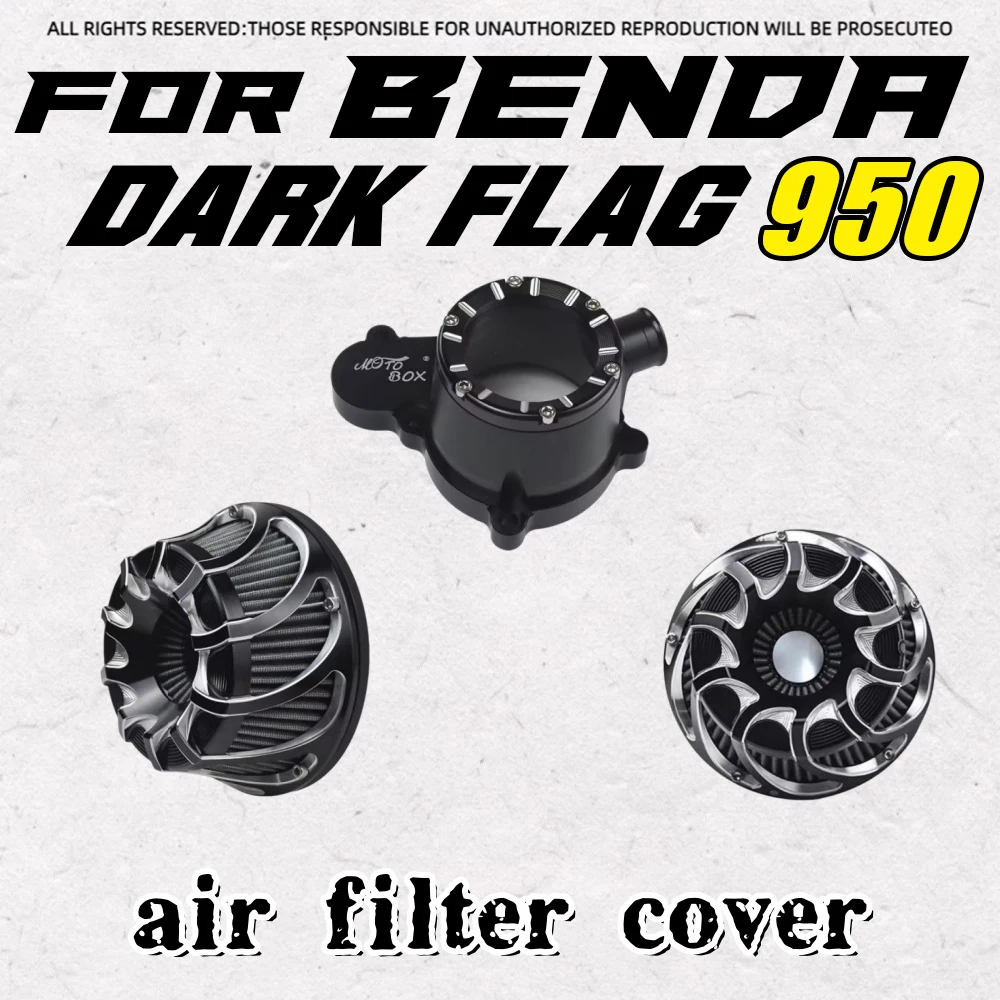For BENDA Dark Flag 950 500 Napoleon Bob ChinchiIIa 500, modified transparent clutch cover, air filter, and water pump cover.