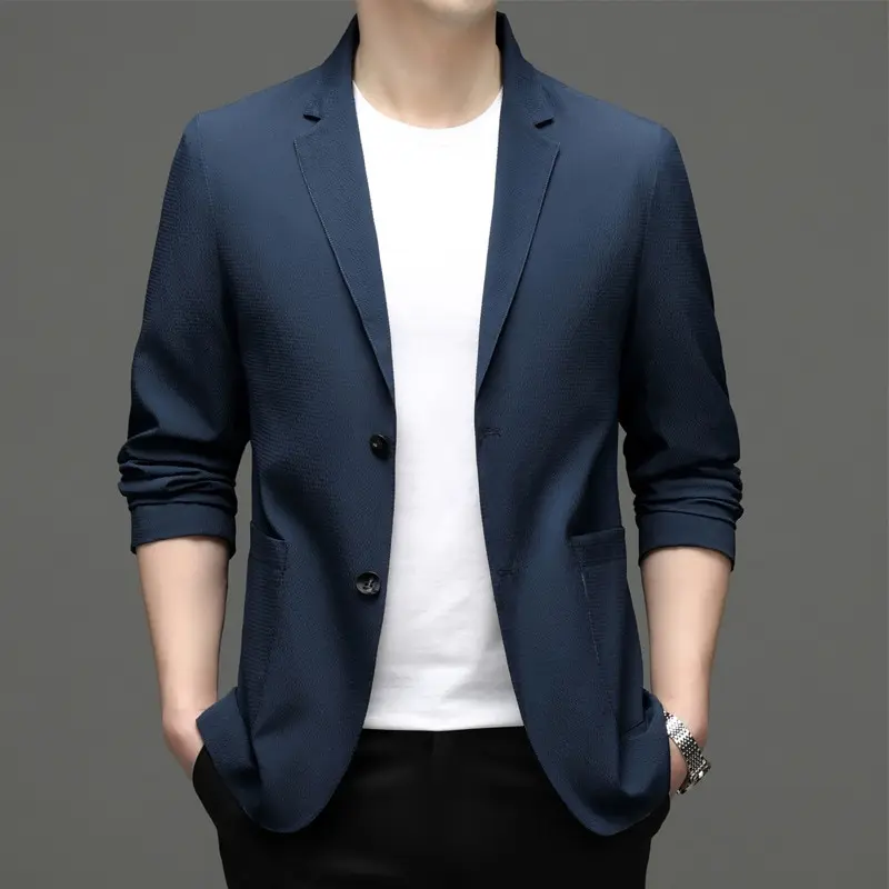 

HB1124-Summer thin groom suit suit man wedding dress slim business casual professional formal suit plus-size man