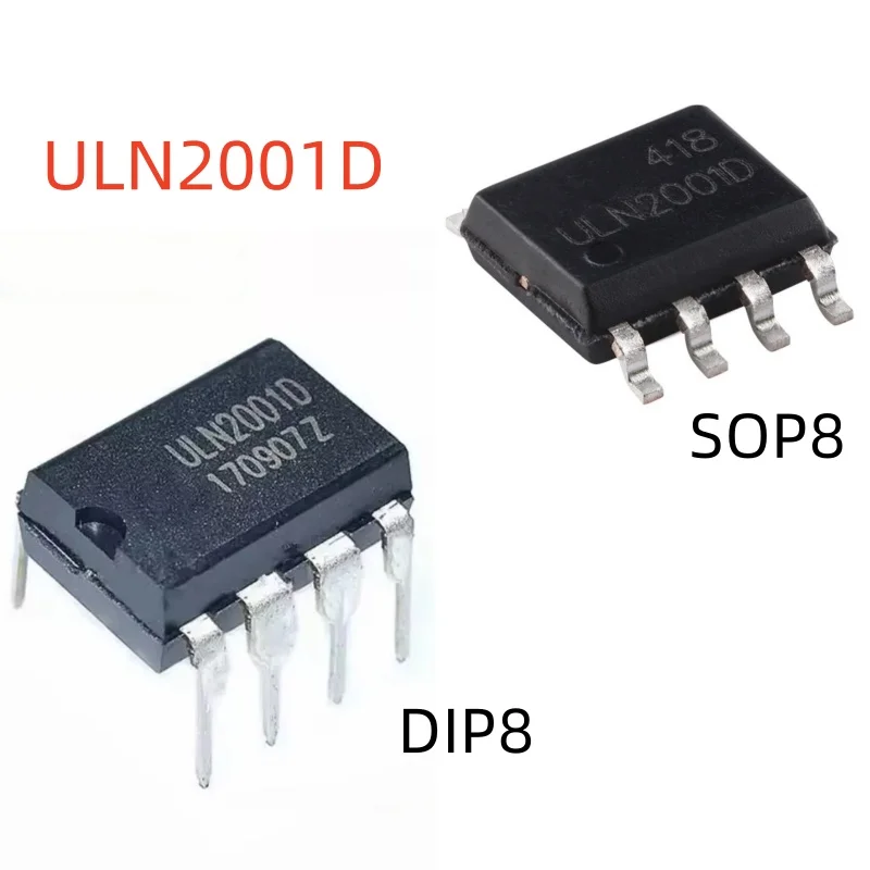10PCS  ULN2001D  DIP8  SOP8 Brand new original accessories