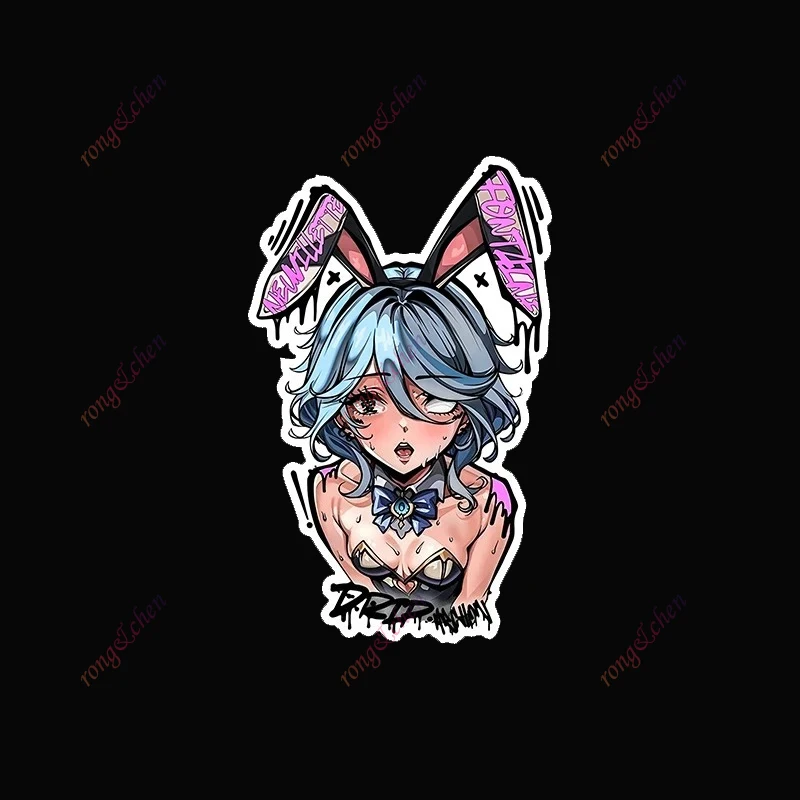 

Funny Car Sticker Chibi Genshin Impact Furina for Car Motorcycle Racing Helmet Laptop Trunk Body Car Window Surfboard PVC Decals