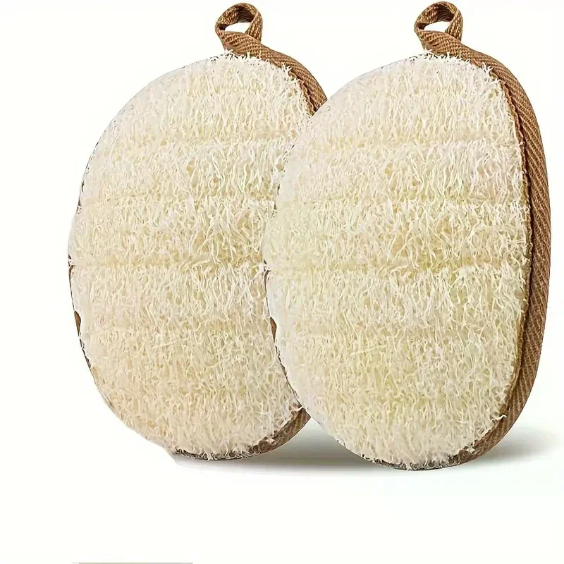 Natural Loofah Body Scrubber Bath Exfoliating Sponge Soft Shower Brush Cleaner Pad Exfoliator Shower Puff Body Skin Care Tool