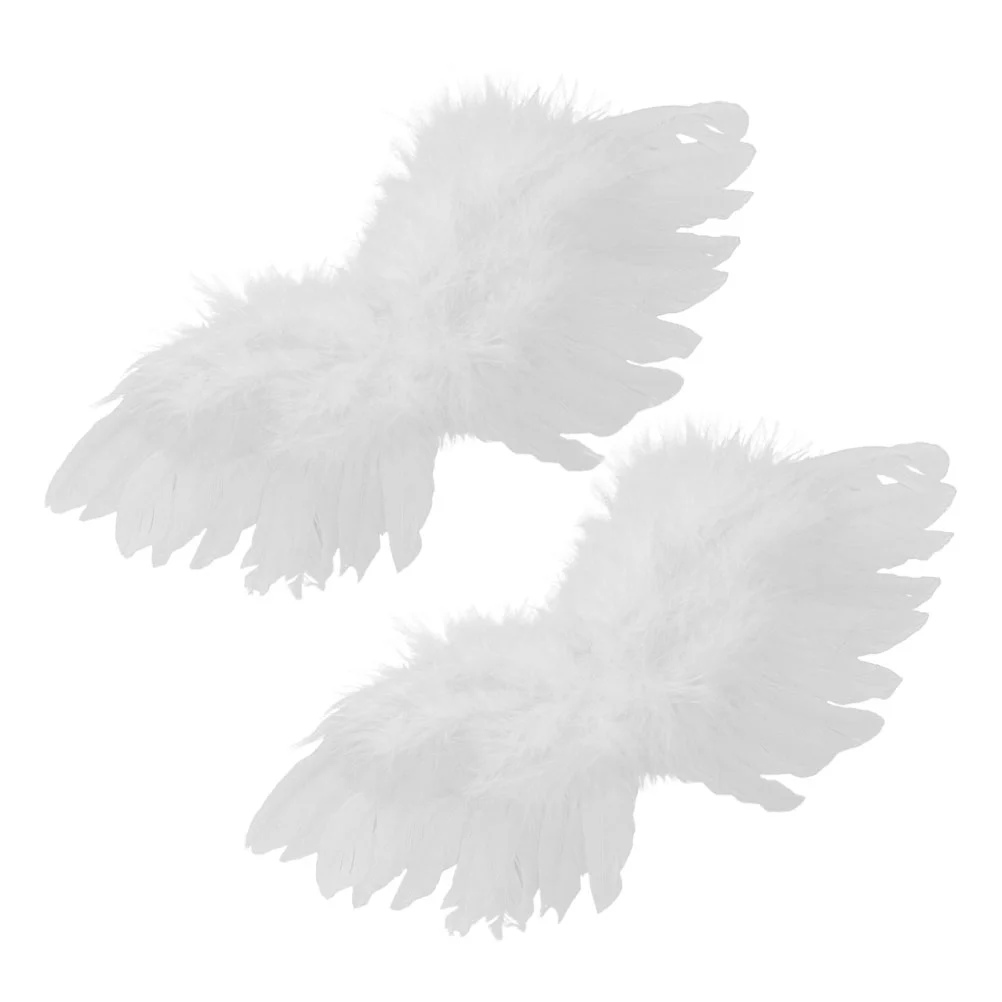 

Halloween Angel Wing Wings Mini Dolls for Ornaments Model White Artificial