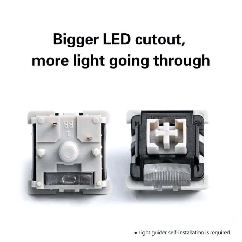 Gray Linear Switches Mechanical Keyboard Switches Easy Installation and Enhances Gaming for Mechanical Keyboards