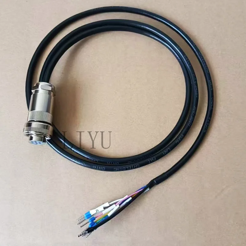 7 hole proportional servo valve plug connector 1m s-hielded cable butt fit for Moog A-thos fit for Parker I-TT connector