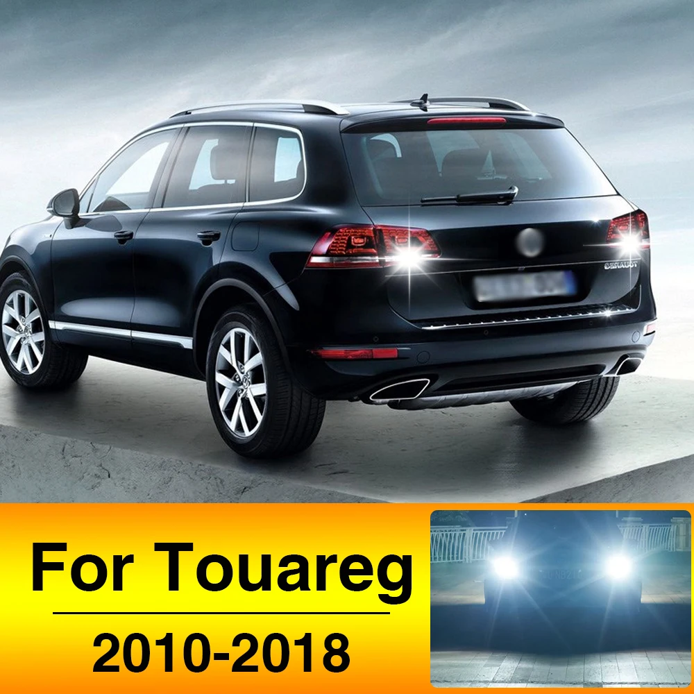 2pcs LED Reverse Light Backup Back up Lamp For VW Volkswagen Touareg 7P Accessories 2010 2011 2012 2013 2014 2015 2016 2017 2018