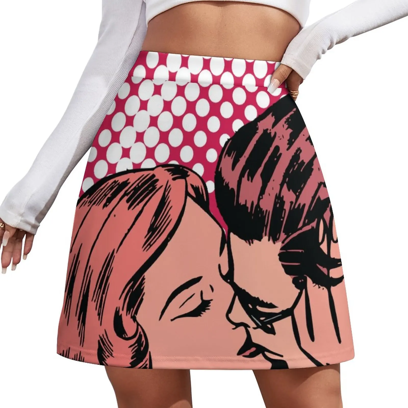 Viva Magenta Kiss Mini Skirt novelty in clothes dresses for prom Woman short skirt