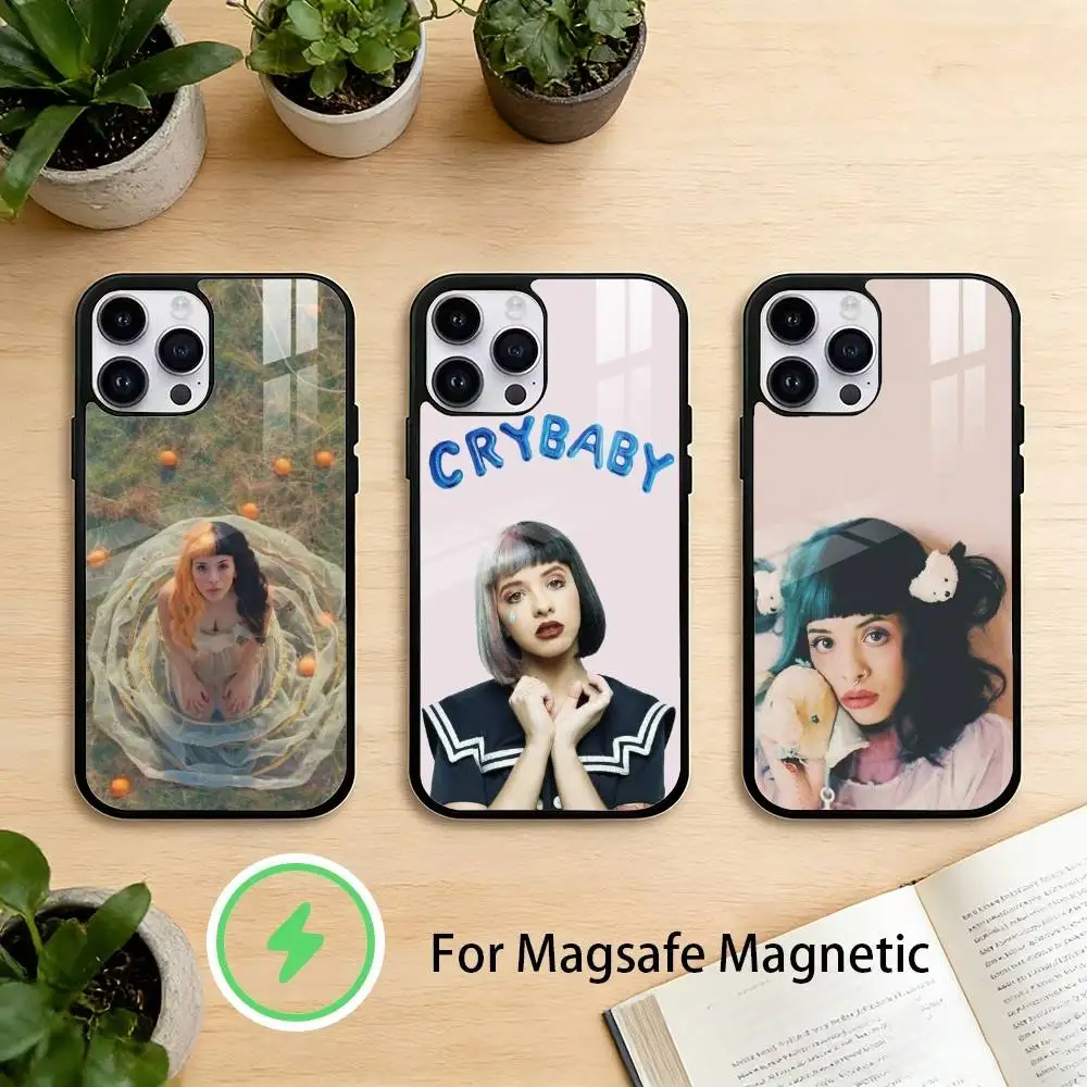 

M-Melanie Martinez Phone Case For iPhone 17,16,15,14,13,12,Plus,Pro,Max For Magnetic Wireless Charge