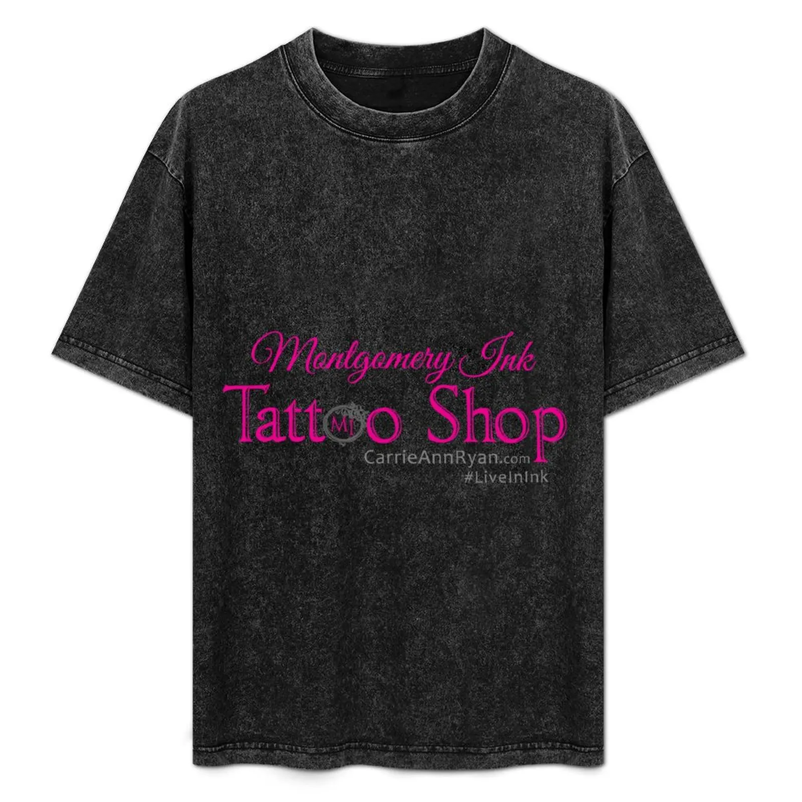 

Montgomery Ink Tattoo Shop T-Shirt Basic Solid Tee for Daily Use