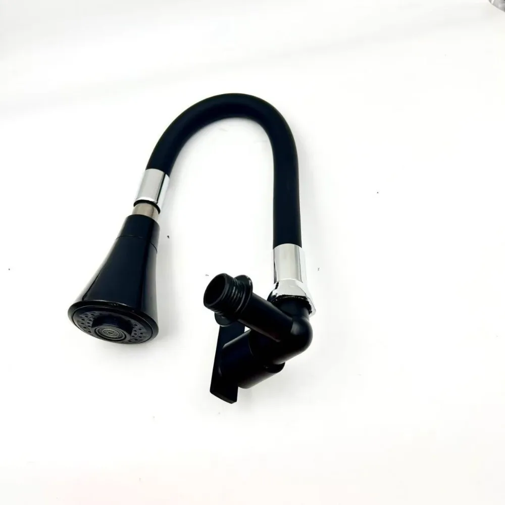 Creative Zinc Alloy Kitchen Faucet 2 Modes Universal Wall Mounted Faucet Water Saving Water Tap Nozzle Restaurant