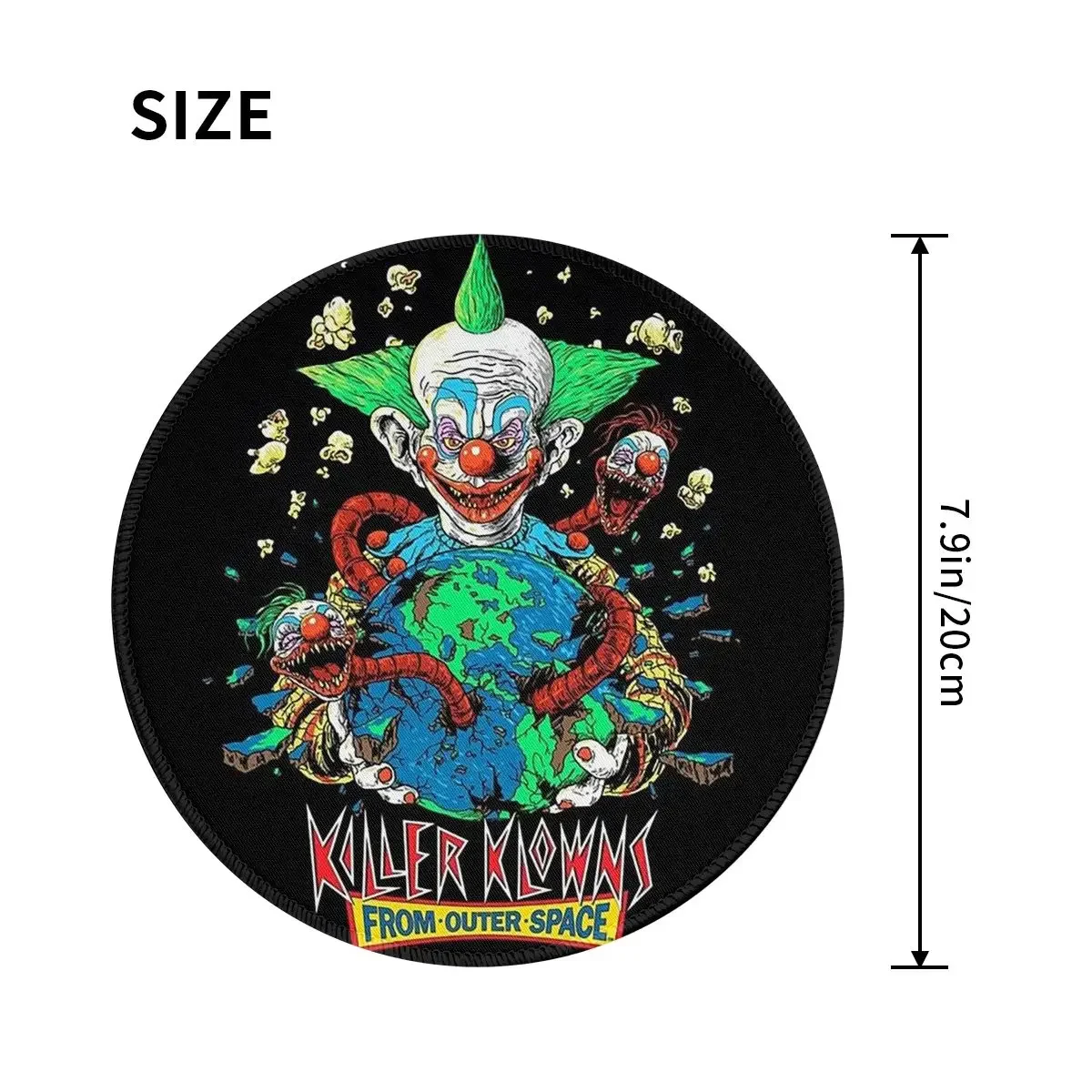 Killer Klowns From Outer Space Round Mouse Pad Computer Keyboard Mouse Mat Gaming PC Desk Mat Office Accessories Table Mats