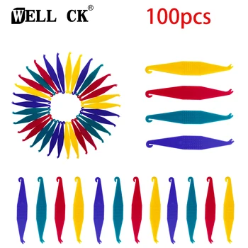 Parantez için 100 adet ortodontik elastik Placer diş hekimliği kliniği için tek kullanımlık kauçuk halka kanca diş ortodonti kauçuk halka kanca